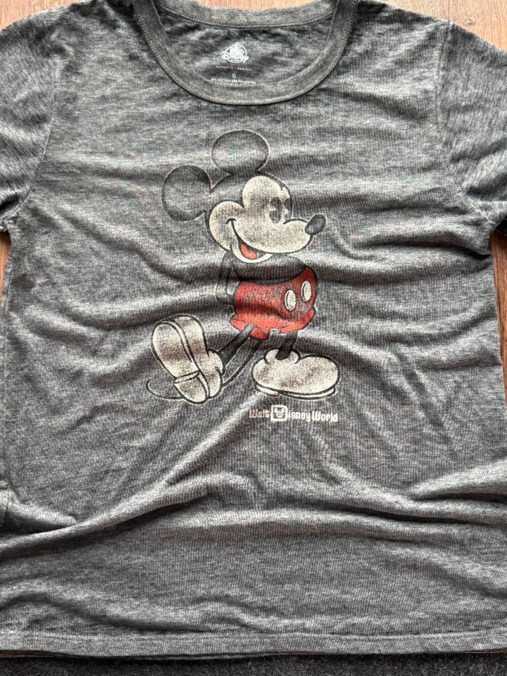 Disney Parks Mickey Mouse Burnout Tee Small